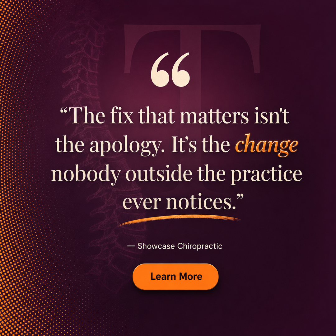Chiropractic social media post example generated with Draftovo — AI is entering exam rooms faster than policies can keep up. Ask before it decides.